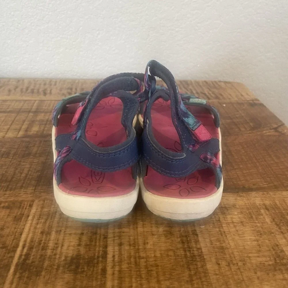 Keen Harper US 4 M Youth Girls Open Toe Sandal Pink Blue